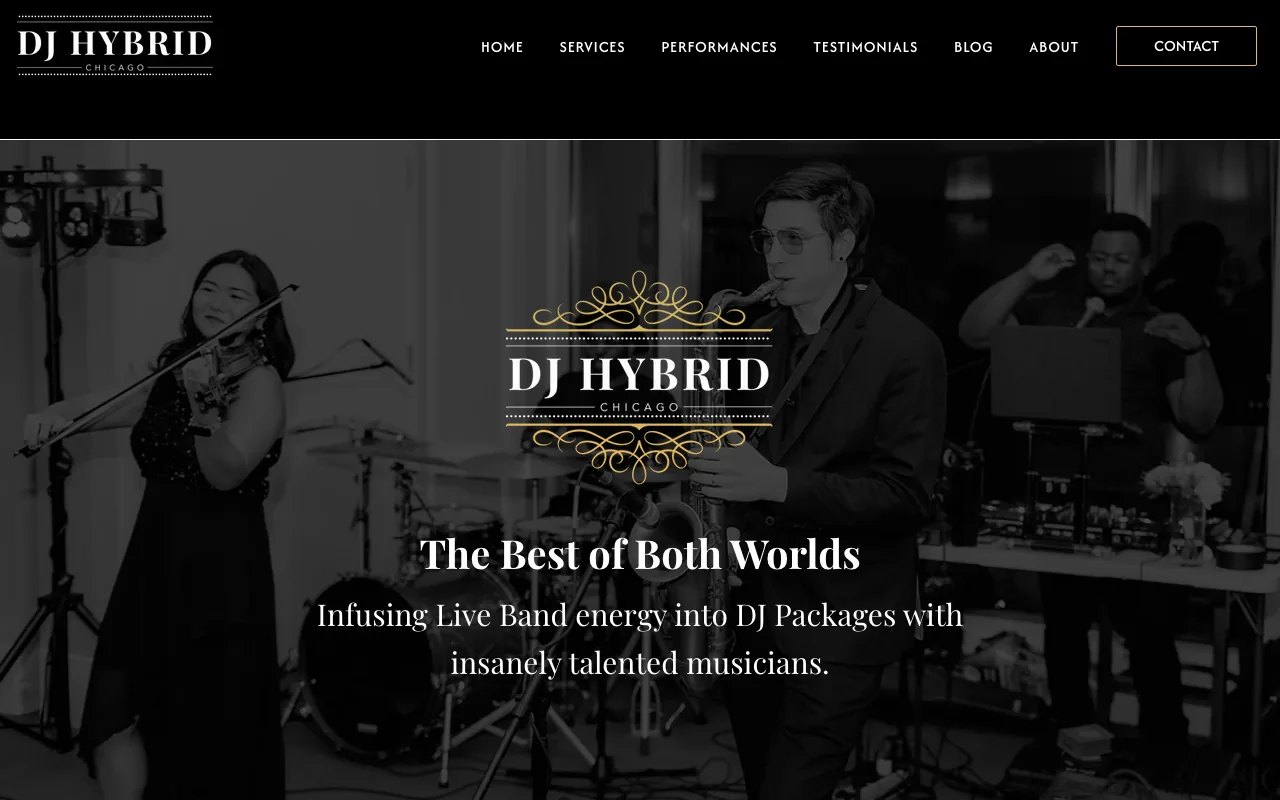 DJ Hybrid Chicago homepage